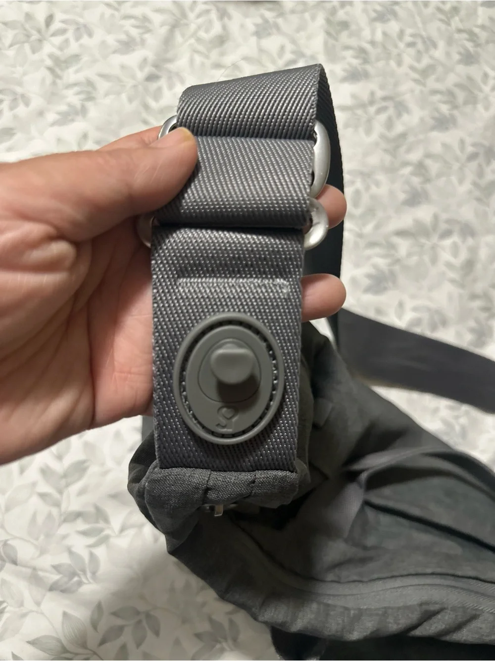 Doona All-Day Bag Gray Diaper Bag Travel Stroller Organizer Shoulder Tote